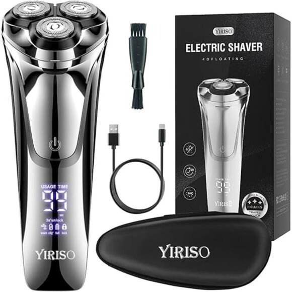 Electric Razor for Men, Men’s Electric Shavers, Wet & Dry Shaver with Trimmer - Picture 7 of 7